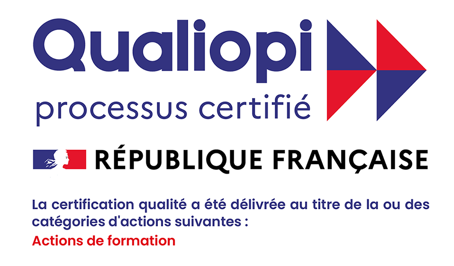 Logo Qualiopi, processus certifié pour les actions de formation